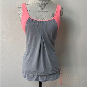 Lululemon Coral and Gray Tank Top